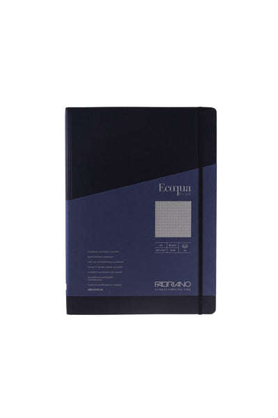 Fabriano Ecoqua Plus Hidden Spiral-Bound Notebook, 8.3" x 11.7", A4 Lined