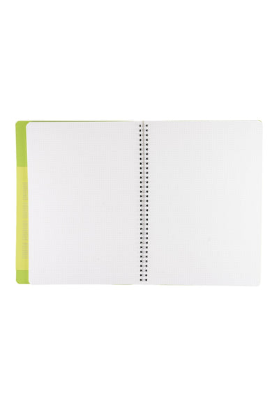 Fabriano Ecoqua Plus Hidden Spiral-Bound Notebook, 8.3" x 11.7", A4 