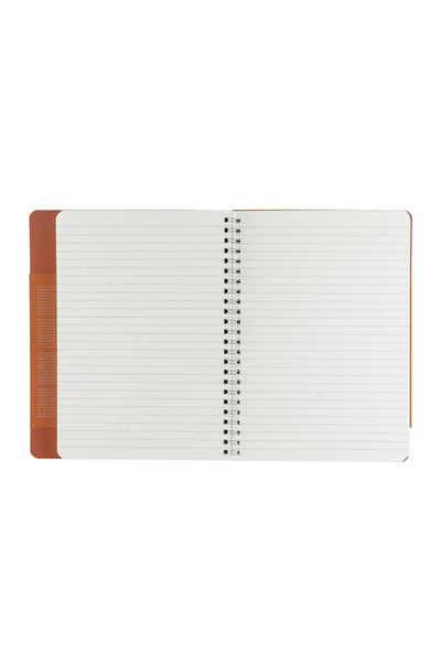 Fabriano Ecoqua Plus Hidden Spiral-Bound Notebook, 5.8" x 8.3", A5 