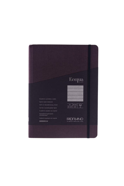 Fabriano Ecoqua Plus Hidden Spiral-Bound Notebook, 5.8" x 8.3", A5 
