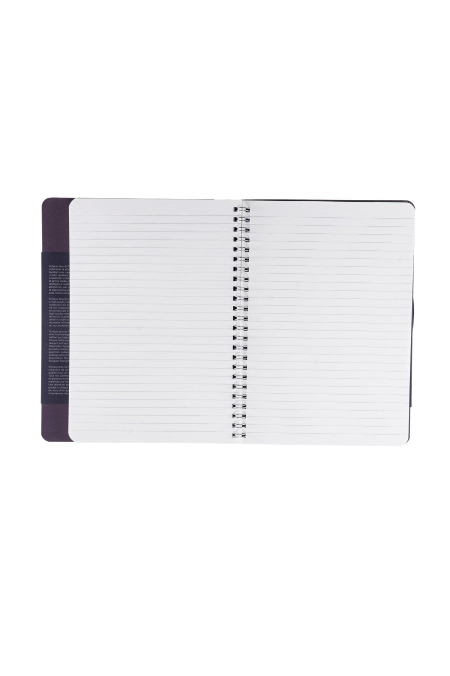Fabriano Ecoqua Plus Hidden Spiral-Bound Notebook, 5.8" x 8.3", A5 