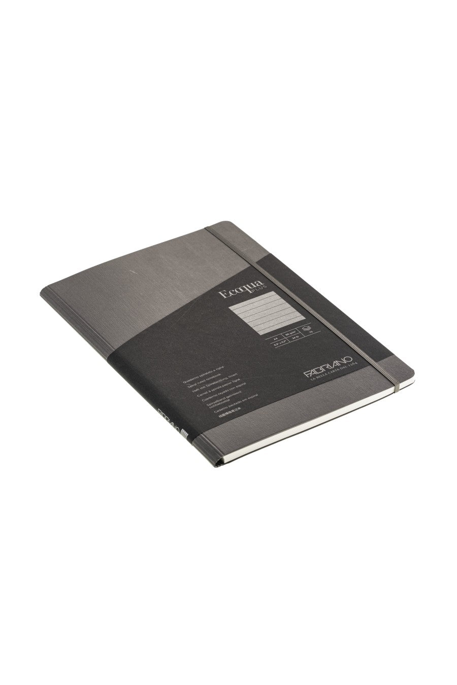 Fabriano Ecoqua Plus Hidden Spiral-Bound Notebook, 8.3" x 11.7", A4 Lined