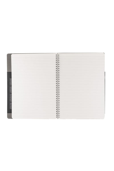 Fabriano Ecoqua Plus Hidden Spiral-Bound Notebook, 8.3" x 11.7", A4 Lined