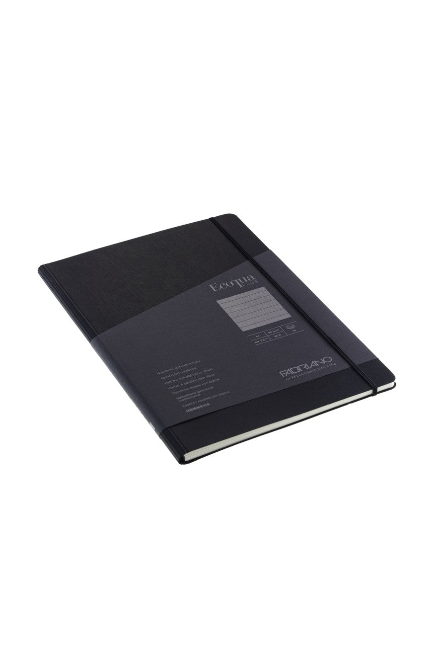 Fabriano Ecoqua Plus Hidden Spiral-Bound Notebook, 8.3" x 11.7", A4 