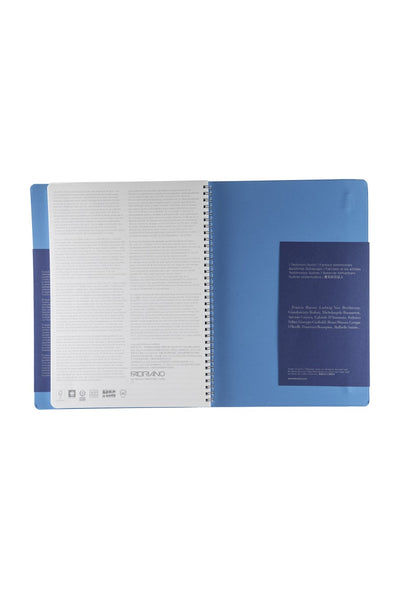 Fabriano Ecoqua Plus Hidden Spiral-Bound Notebook, 8.3" x 11.7", A4 