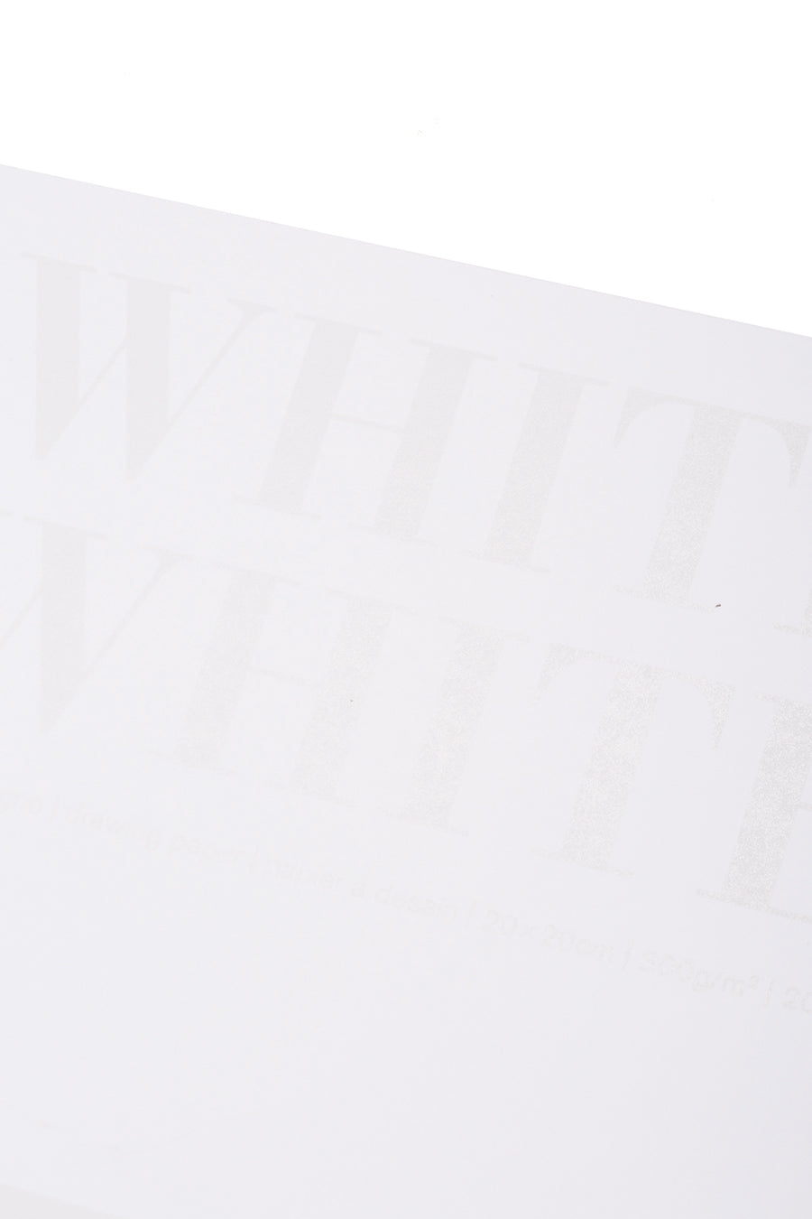 Fabriano WHITE WHITE Pad, 300 gsm, 20 Sheets