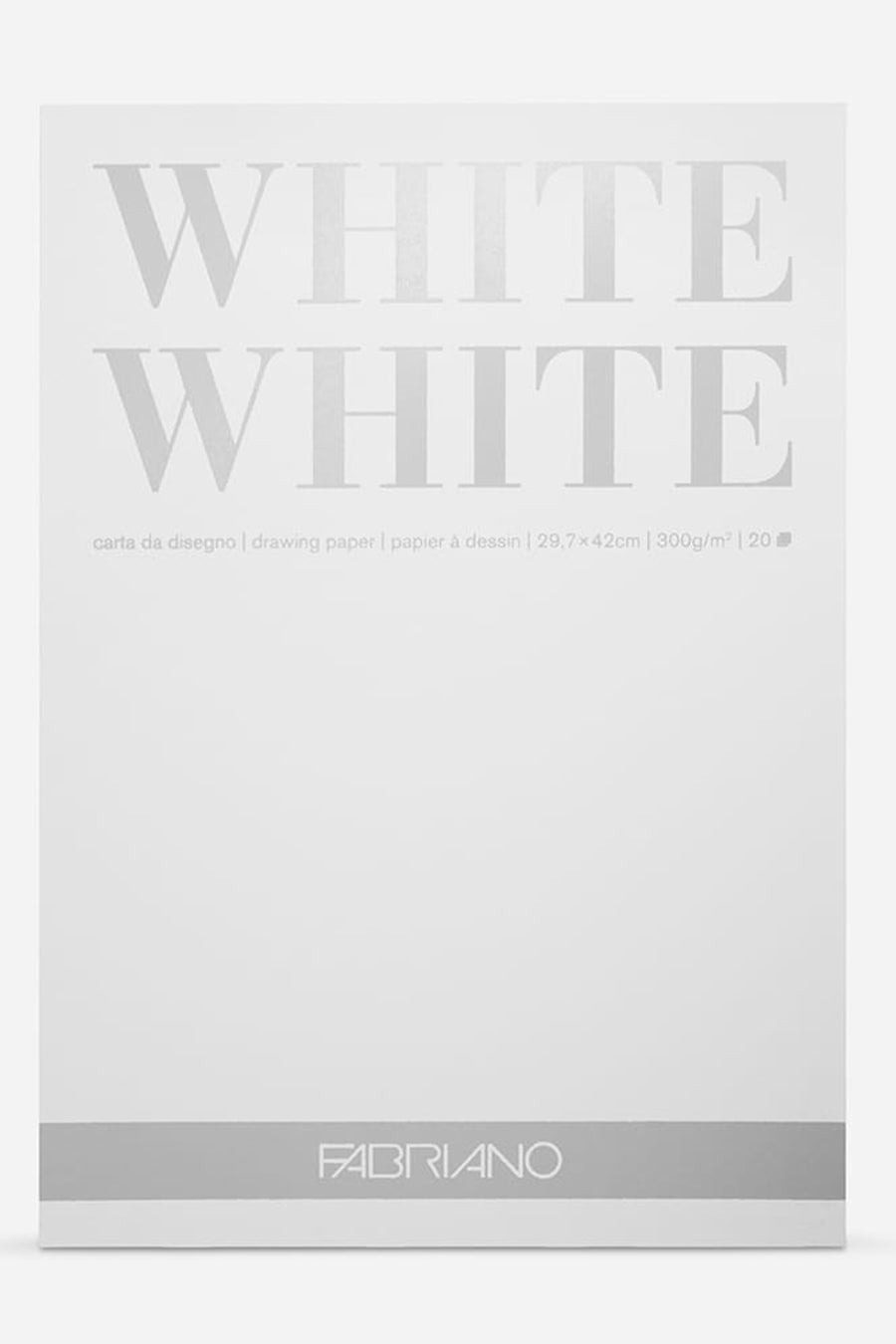 Fabriano WHITE WHITE Pad, 300 gsm, 20 Sheets