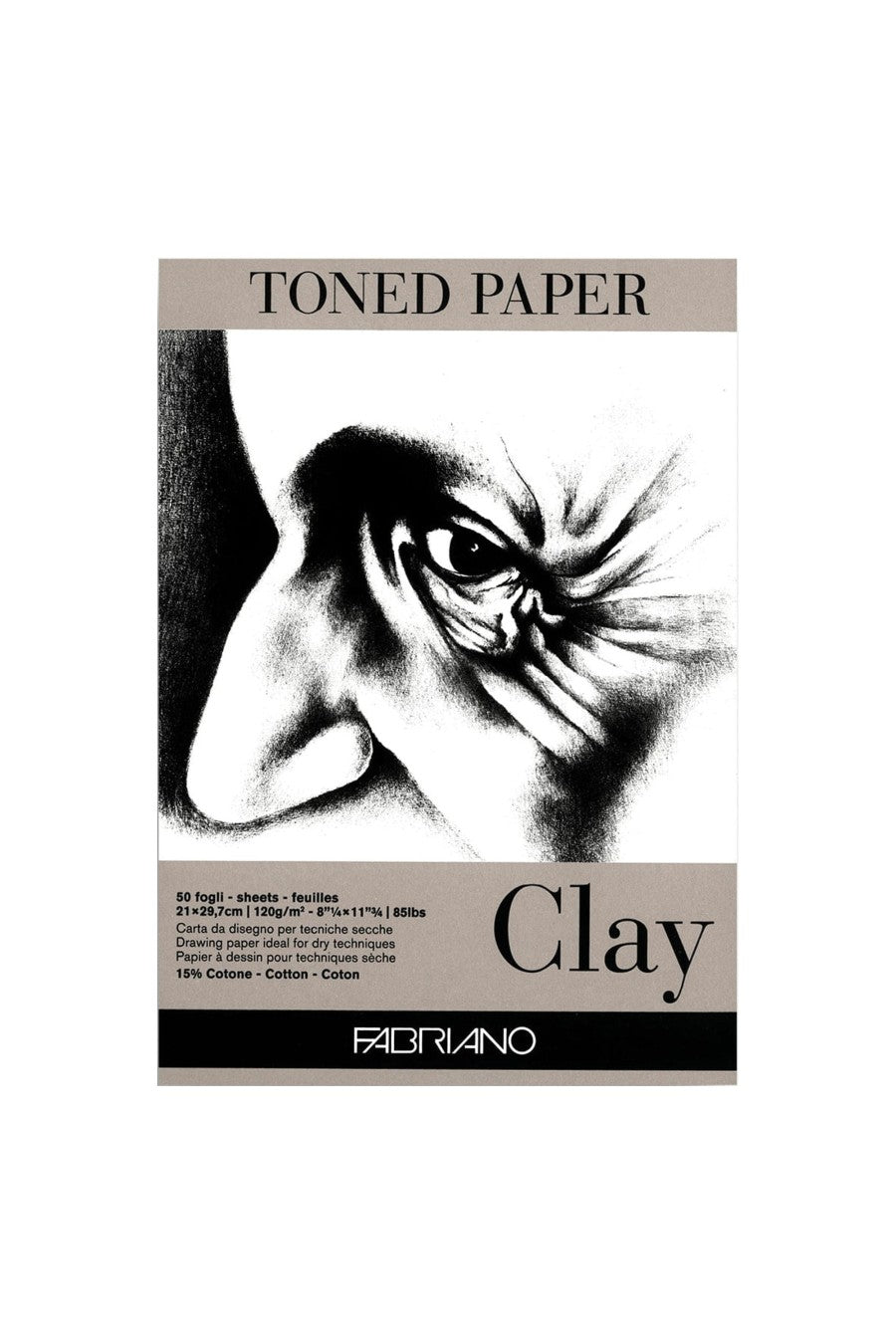 Fabriano Toned Paper Pad, 85 lb./120 gsm, 50 Sheets 