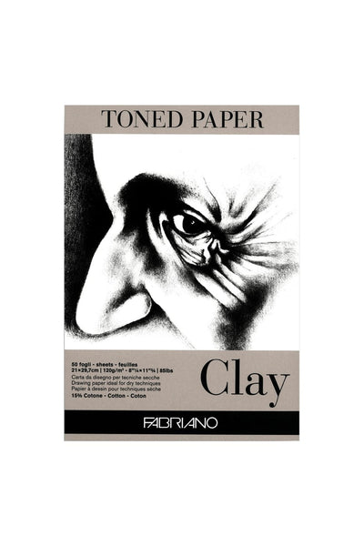Fabriano Toned Paper Pad, 85 lb./120 gsm, 50 Sheets 