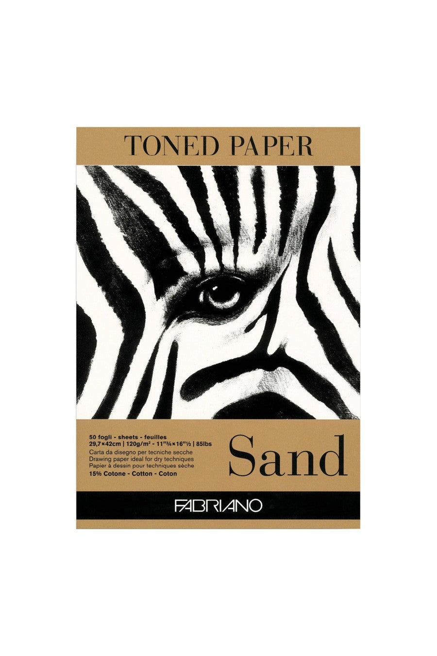 Fabriano Toned Paper Pad, 85 lb./120 gsm, 50 Sheets 