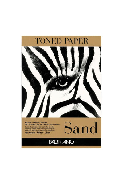 Fabriano Toned Paper Pad, 85 lb./120 gsm, 50 Sheets 