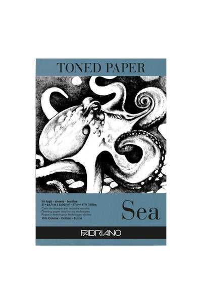Fabriano Toned Paper Pad, 85 lb./120 gsm, 50 Sheets 8.25" x 11.75"