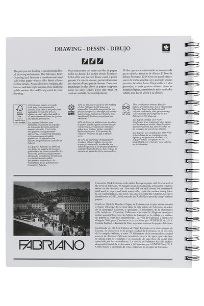Fabriano 1264 Drawing Pads, Three Pack