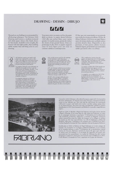 Fabriano 1264 Drawing Pads, Three Pack