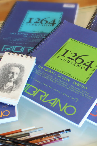 Fabriano 1264 Drawing Pads, Three Pack