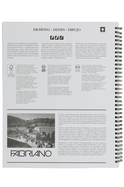 Fabriano 1264 Drawing Pads, Three Pack