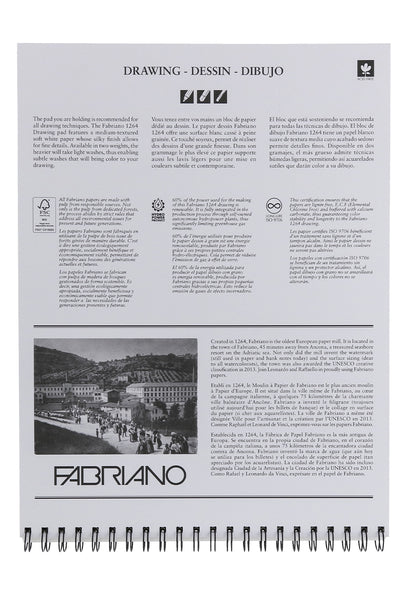 Fabriano 1264 Drawing Pads, Three Pack