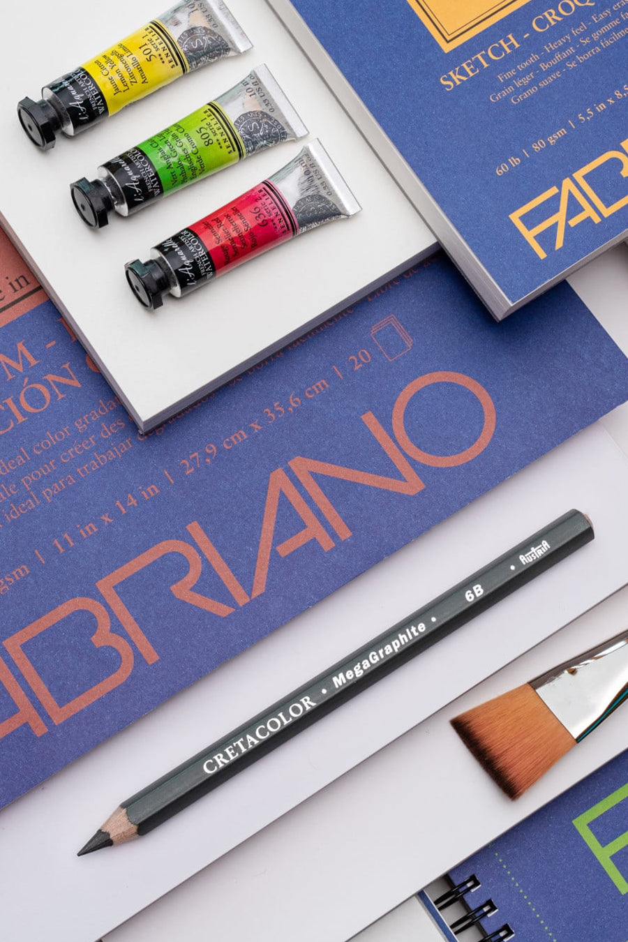 Fabriano 1264 Drawing Pads, Three Pack