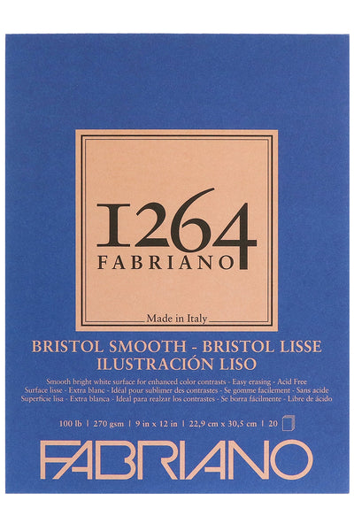 Fabriano 1264 Bristol Pad, 100 lb, 20 Sheets
