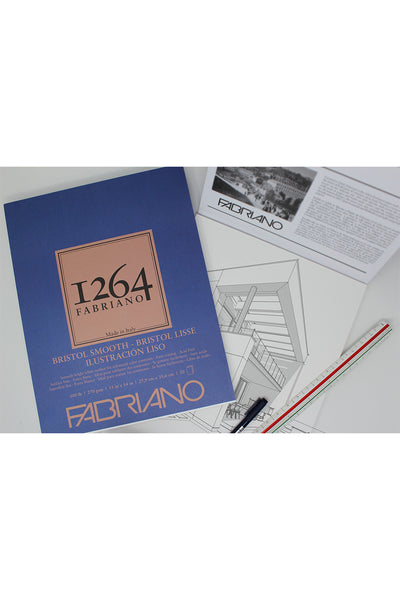 Fabriano 1264 Bristol Pad, 100 lb, 20 Sheets