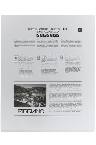 Fabriano 1264 Bristol Pad, 100 lb, 20 Sheets