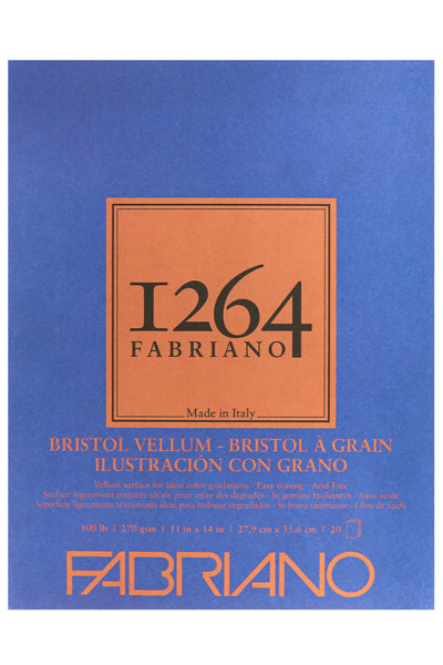Fabriano 1264 Bristol Pad, 100 lb, 20 Sheets