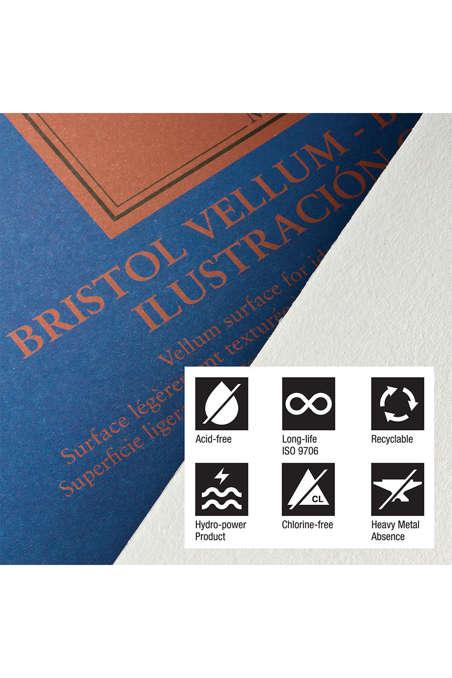 Fabriano 1264 Bristol Pad, 100 lb, 20 Sheets, Three Pack