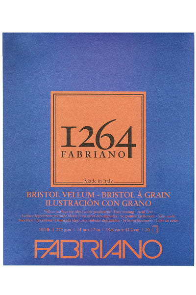 Fabriano 1264 Bristol Pad, 100 lb, 20 Sheets