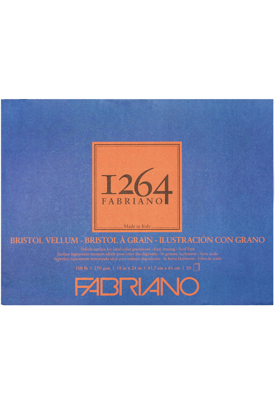 Fabriano 1264 Bristol Pad, 100 lb, 20 Sheets