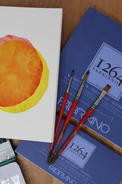 Fabriano 1264 Watercolor Pad, 140lb. (300gsm), Three Pack