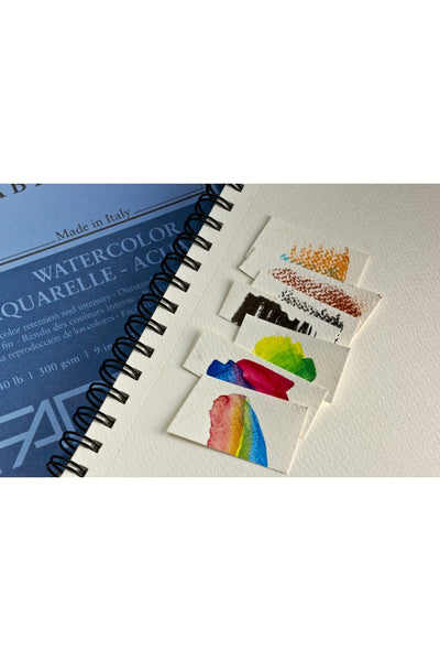 Fabriano 1264 Watercolor Pad, 140 140lb. (300gsm) Glue Bound, 4" x 8"