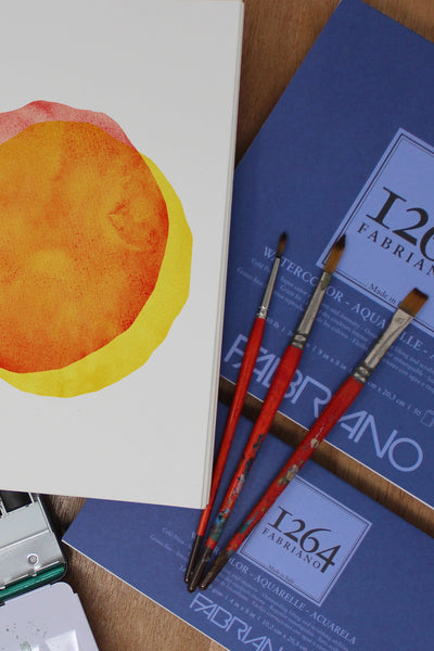 Fabriano 1264 Watercolor Pad, 140lb. (300gsm), Three Pack