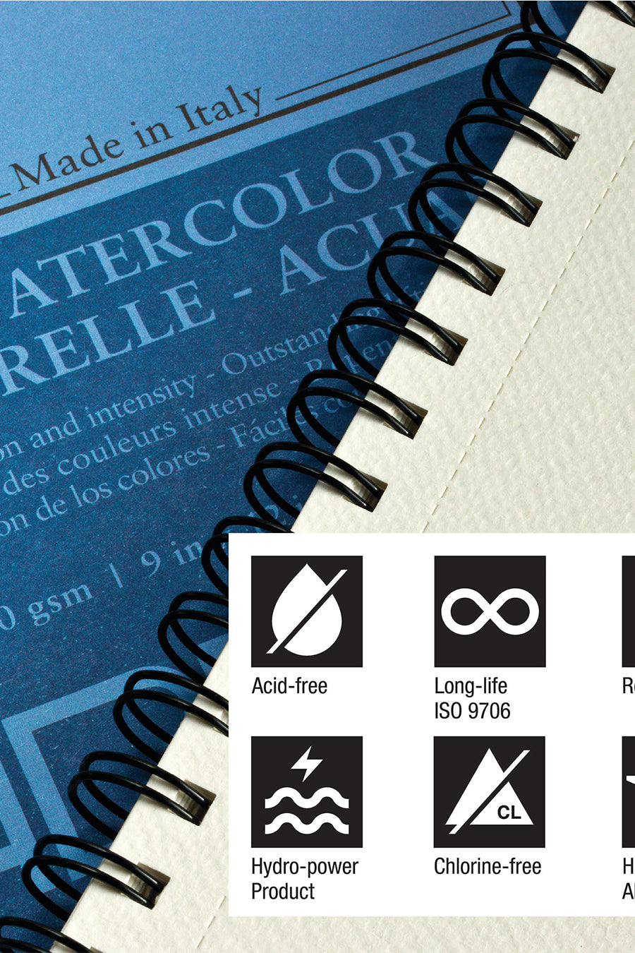 Fabriano 1264 Watercolor Pad, 140lb. (300gsm), Three Pack