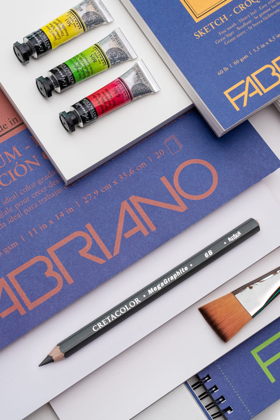 Fabriano 1264 Watercolor Pad, 140lb. (300gsm), Three Pack