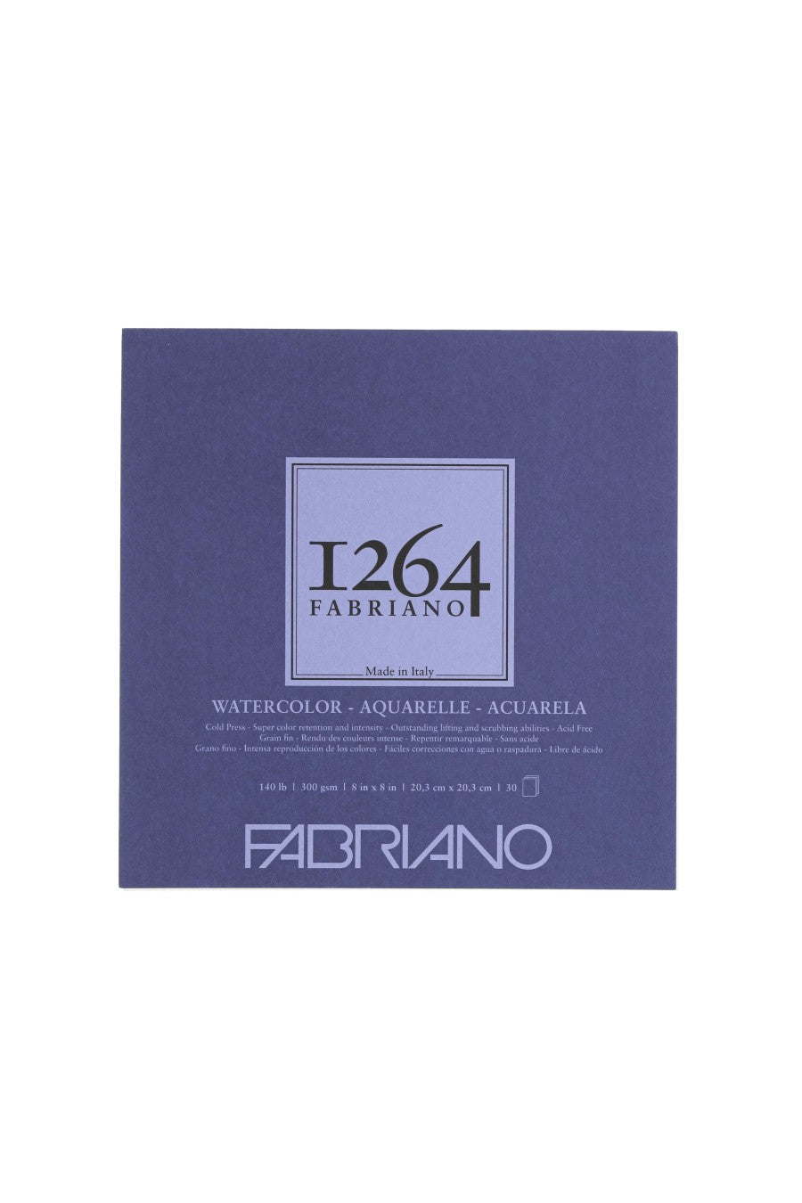 Fabriano 1264 Watercolor Pad, 140 140lb. (300gsm) Spiral Bound, 9" x 12"