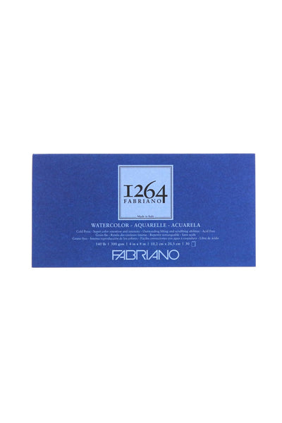 Fabriano 1264 Watercolor Pad, 140 140lb. (300gsm) Spiral Bound, 9" x 12"