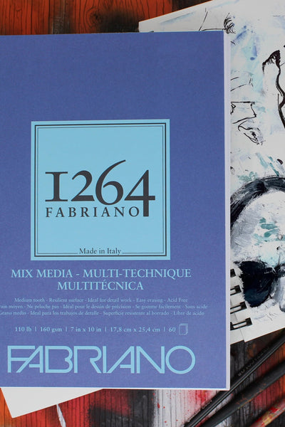 Fabriano 1264 Mixed Media Pad, Three Pack