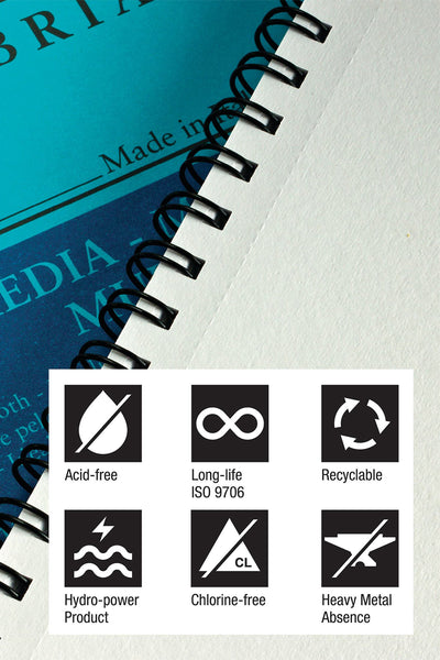 Fabriano 1264 Mixed Media Pad, Three Pack