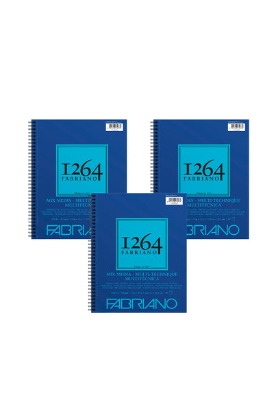 Fabriano 1264 Mixed Media Pad, Three Pack