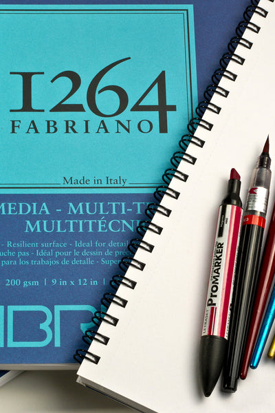 Fabriano 1264 Mixed Media Pad, Three Pack