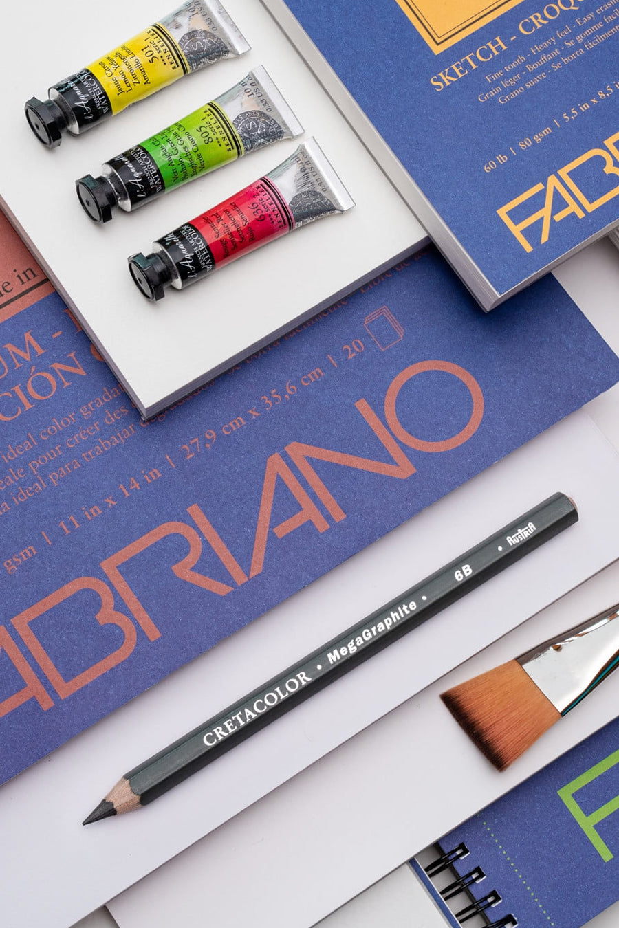 Fabriano 1264 Drawing Pads, Three Pack