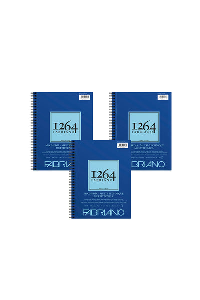 Fabriano 1264 Mixed Media Pad, Three Pack