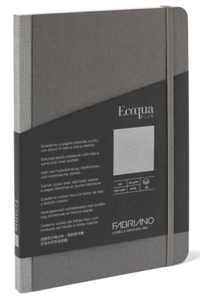 Fabriano Ecoqua Plus Fabric-Bound Notebook,  3.5 in x 5.5 in, Blank