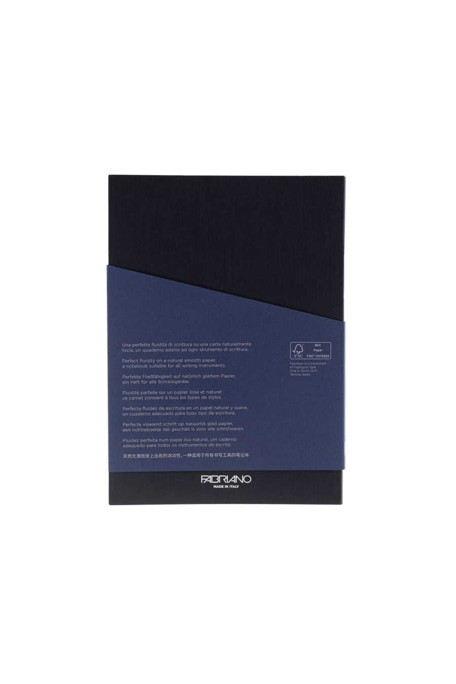 Fabriano Ecoqua Plus Perfect-Bound Notebook, 5.8 in x 8.3 in, A5