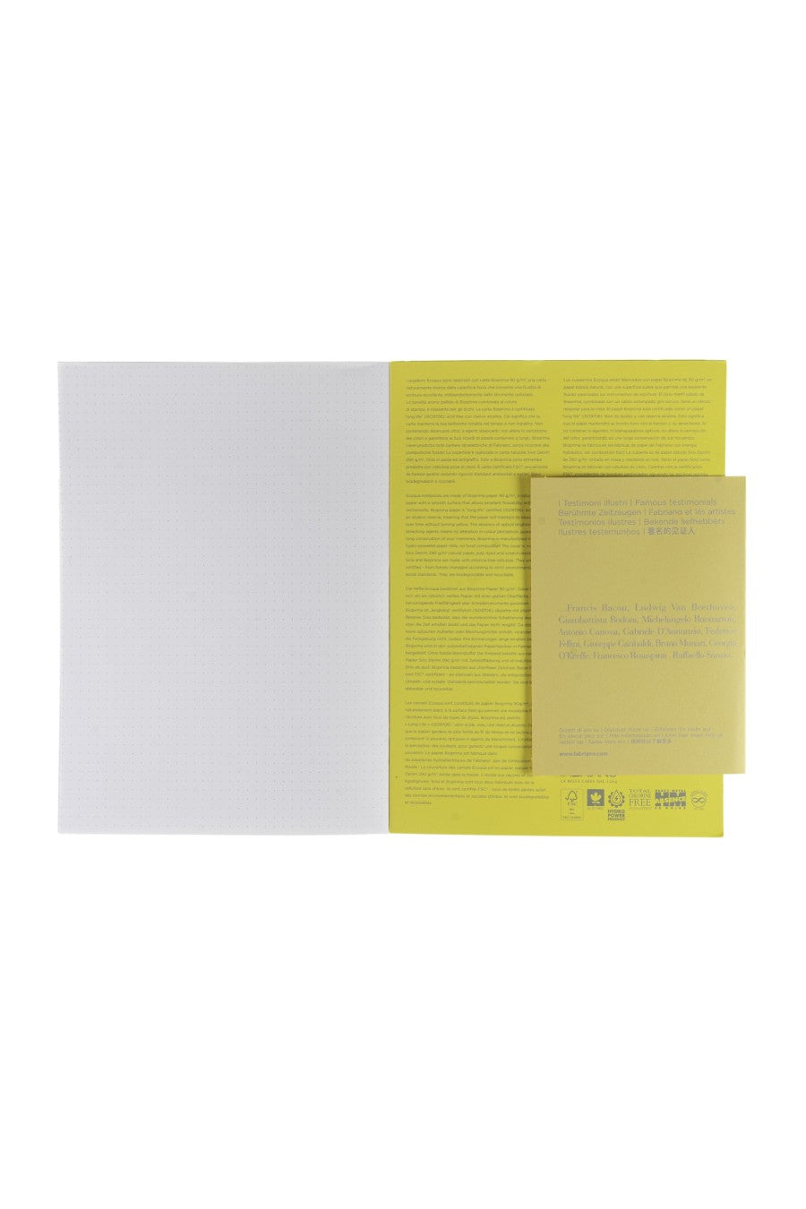 Fabriano Ecoqua Plus Perfect-Bound Notebook, 5.8 in x 8.3 in, A5