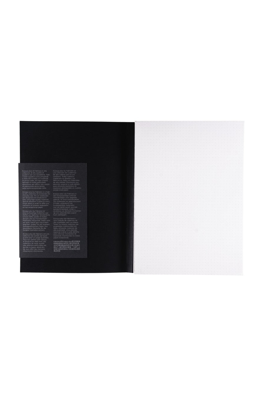 Fabriano Ecoqua Plus Perfect-Bound Notebook, 5.8 in x 8.3 in, A5 