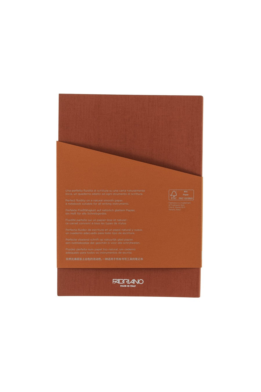 Fabriano Ecoqua Plus Perfect-Bound Notebook, 5.8 in x 8.3 in, A5 
