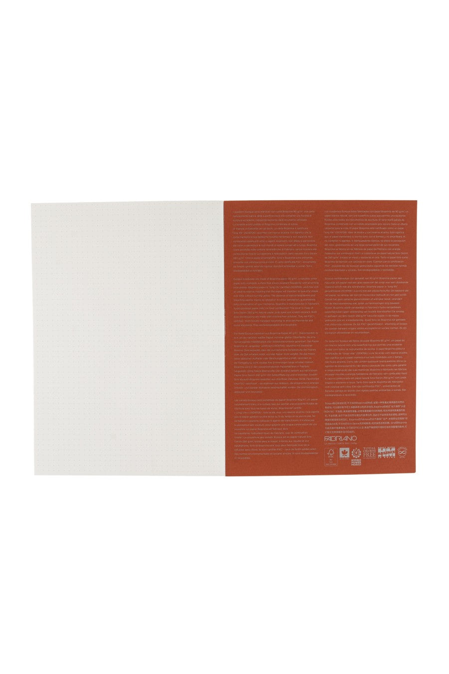 Fabriano Ecoqua Plus Perfect-Bound Notebook, 5.8 in x 8.3 in, A5 