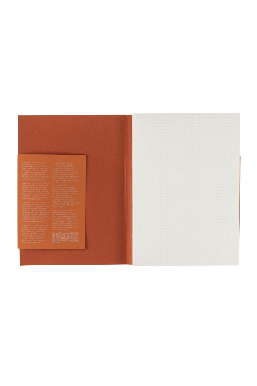 Fabriano Ecoqua Plus Perfect-Bound Notebook, 5.8 in x 8.3 in, A5 