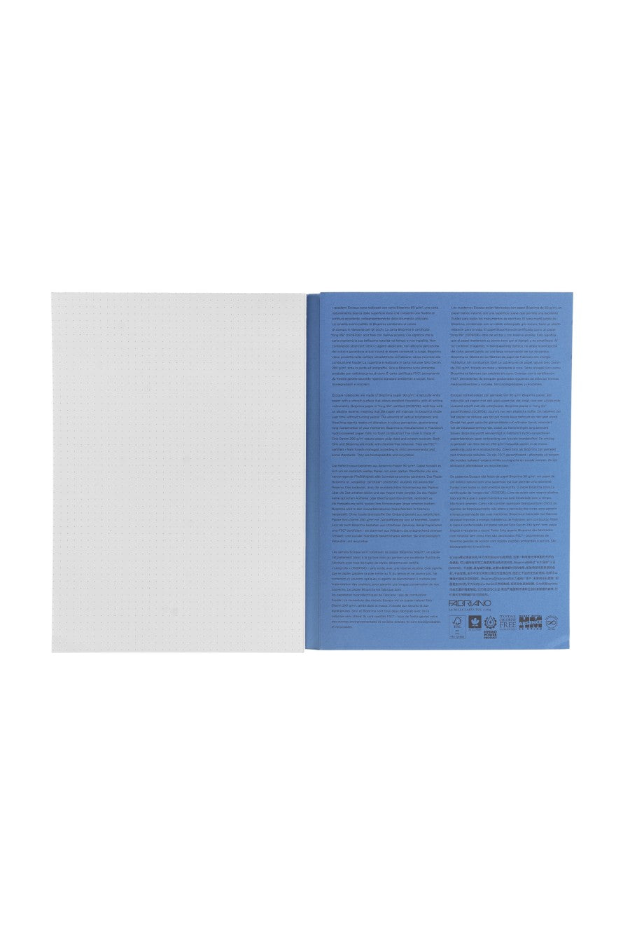 Fabriano Ecoqua Plus Perfect-Bound Notebook, 5.8 in x 8.3 in, A5 